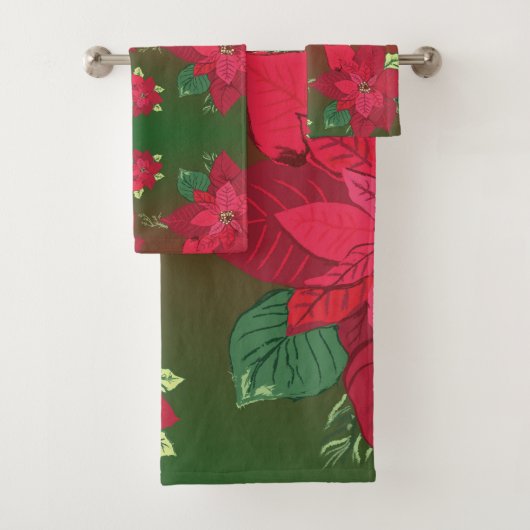 Weihnachts-Blume HandtuchSet Badhandtuch Set (Insitu)