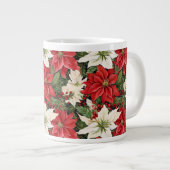 Weihnachts-Blume Jumbo-Tasse (Vorderseite Rechts)