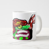 Weihnachts-Blume Jumbo-Tasse (Vorderseite Rechts)