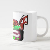 Weihnachts-Blume Jumbo-Tasse (Rechts)