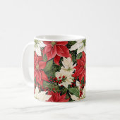 Weihnachts-Blume Kaffeetasse (Vorderseite Links)