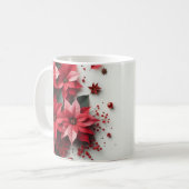 Weihnachts-Blume Kaffeetasse (Vorderseite Links)