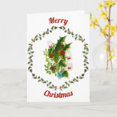 Weihnachts-Blume Karte (Gelbe Blume)