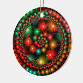 Weihnachts-Blume Keramik Ornament (Links)