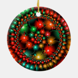 Weihnachts-Blume Keramik Ornament