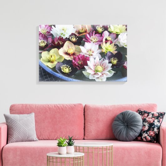 Weihnachts-Blume Leinwanddruck (Insitu (Wohnzimmer))