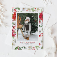 Weihnachts-Blume-Muster Foto