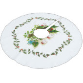 Weihnachts-Blume Polyester Weihnachtsbaumdecke (Schrägansicht)