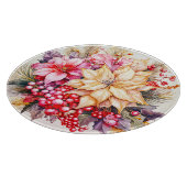 Weihnachts-Blume Schneidebrett (Ecke)