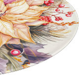Weihnachts-Blume Schneidebrett (Ecke)