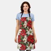 Weihnachts-Blume Schürze (Getragen)