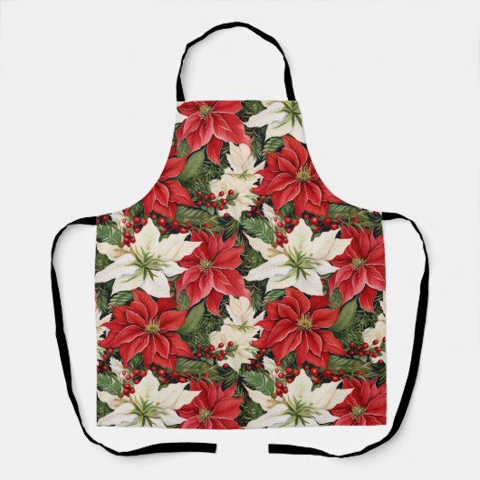 Weihnachts-Blume Schürze (Vorderseite)
