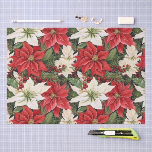 Weihnachts-Blume Seidenpapier (Handwerk)