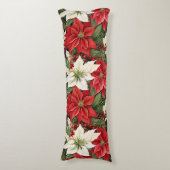 Weihnachts-Blume Seitenschläferkissen (Vorderseite Vertikal)