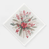 Weihnachts-Blume Serviette (Ecke)