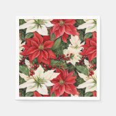Weihnachts-Blume Serviette (Vorderseite)