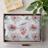 Weihnachts-Blume und Evergreens-Muster Seidenpapier (Geschenk)