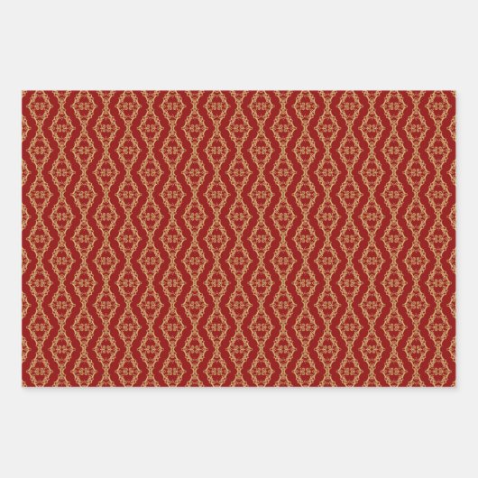 Weihnachts-Blume und Obst Geschenkpapier Set (Vorderseite 2)