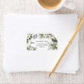 Weihnachts-Blume und Vogel - All unsere Lieben Adressaufkleber (Insitu)