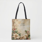Weihnachts-Blumen-Feiertags-Tasche Tasche (Vorderseite)