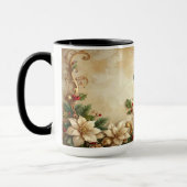 Weihnachts-Blumen-Feiertags-Tasse Tasse (Links)