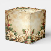 Weihnachts-Blumen-Geschenkbox Geschenkschachtel (Rückseite)