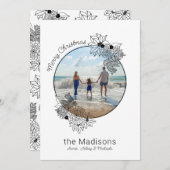 Weihnachts-Blumenbeet-Weihnachtskarte Feiertagskarte (Vorne/Hinten)