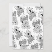 Weihnachts-Blumenbeet-Weihnachtskarte Feiertagskarte (Rückseite)