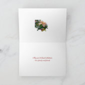 Weihnachts-Blumenkarte der Weihnachtszeit Feiertagskarte (Innenseite)