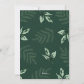 Weihnachts Blumenkarte Non Foto Urlaubskarte Feiertagskarte (Rückseite)