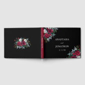 Weihnachts-Blumenkohl-Rose Personalisiert Hochzeit Gästebuch (Voll)