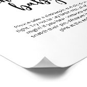 Weihnachts-Blumenkohl Sag nicht, Baby Poster (Ecke)