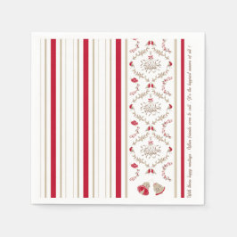 Weihnachts-Blumenmuster-Musterpapier Serviette