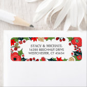 Weihnachts-Blumenrot und Grüne Hochzeitsplattform (Insitu)