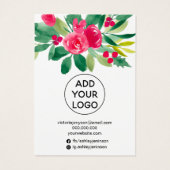 Weihnachts Blumenschmuck mit Blumenmuster (Rückseite)