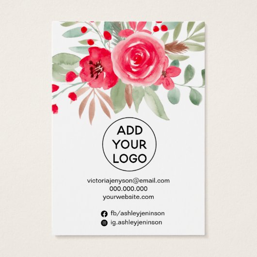 Weihnachts Blumenschmuck Ohrring-Halskette-Ausstel (Rückseite)