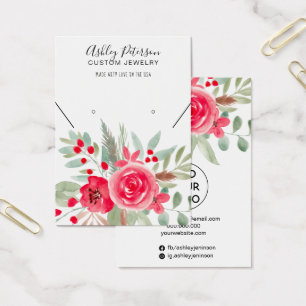 Weihnachts Blumenschmuck Ohrring-Halskette-Ausstel