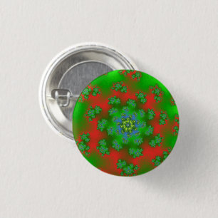 Weihnachts-Blumensprinklen Button