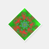 Weihnachts-Blumensprinklen Serviette (Ecke)