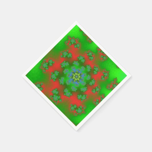 Weihnachts-Blumensprinklen Serviette (Ecke)