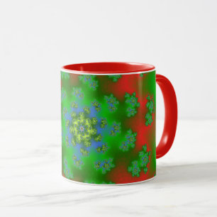 Weihnachts-Blumensprinklen Tasse