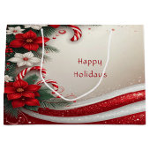 Weihnachts-Blumenstrauß-Kane-Weihnachtsgeschenk-Ta Große Geschenktüte (Vorderseite)