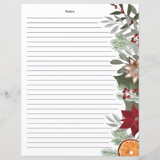 Weihnachts-Blumenzitat (Rückseite)