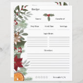 Weihnachts-Blumenzitat (Vorne/Hinten)