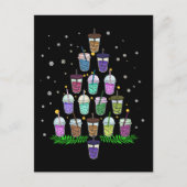 Weihnachts Boba Tea Geschenk Männer Frauen Weihnac Postkarte (Vorderseite)