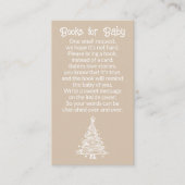 Weihnachts-Boho Beige Gender Neutral Books for Bab Begleitkarte (Vorderseite)