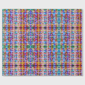 Weihnachts Bokeh Lights farbenfrohe Wrapping Paper Geschenkpapier (Flach)