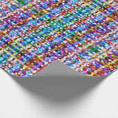 Weihnachts Bokeh Lights farbenfrohe Wrapping Paper Geschenkpapier (Ecke)