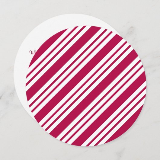 Weihnachts-Bonbons Einladung (Vorne/Hinten)