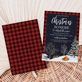 Weihnachts-Bonfire-Party Einladung